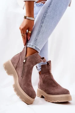 Botki Wiosenne|Brązowe I Beżowe Botki><noscript><img width=
