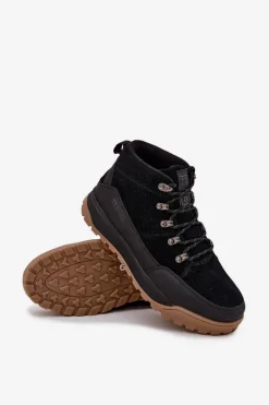 Best Zamszowe Buty Trekkingowe Męskie Big Star SS174265 Czarne Męskie Obuwie Trekkingowe Męskie|Botki Męskie