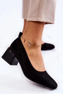 Czółenka Zamszowe|Czółenka Na Słupku><noscript><img width=