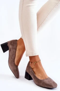 Boto Zamszowe Czółenka La.Fi 230034G-SU Szare