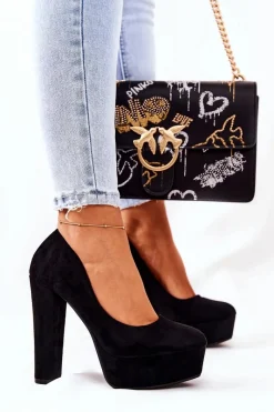 Czółenka Na Platformie|Czółenka Zamszowe><noscript><img width=