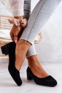 Czółenka Zamszowe|Czółenka Na Słupku><noscript><img width=