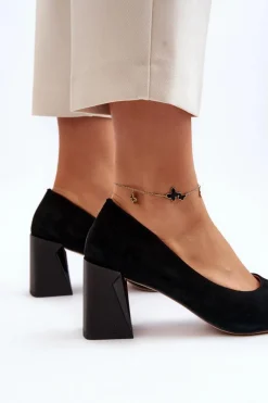 Czółenka Zamszowe|Czółenka Na Słupku><noscript><img width=