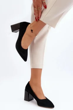 Czółenka Zamszowe|Czółenka Na Słupku><noscript><img width=