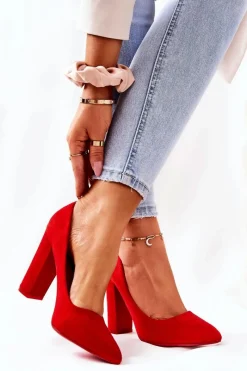 Czółenka Zamszowe|Czółenka Na Słupku><noscript><img width=