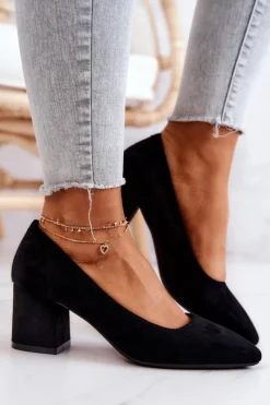 Czółenka Zamszowe|Czółenka Na Słupku><noscript><img width=