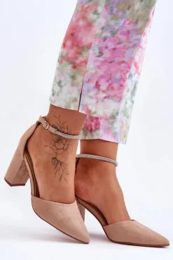 Czółenka Zamszowe|Czółenka Na Słupku><noscript><img width=