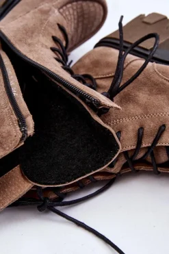 Damskie Trapery|Botki Sznurowane><noscript><img width=