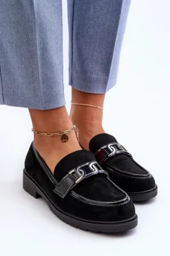 Outlet Damskie buty S.Barski Zamszowe Mokasyny Damskie S.Barski HY350A