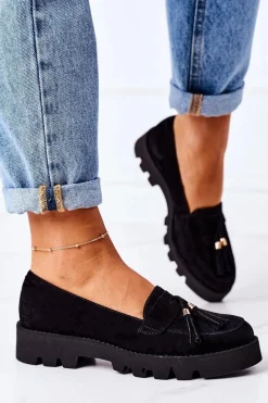 Online Boto Zamszowe Mokasyny Lewski Shoes 3053 Czarne