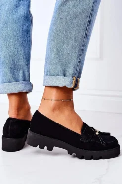 Online Boto Zamszowe Mokasyny Lewski Shoes 3053 Czarne