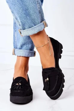 Online Boto Zamszowe Mokasyny Lewski Shoes 3053 Czarne