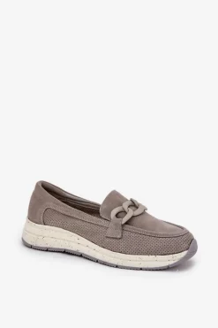 Loafersy Damskie|Mokasyny Damskie Zamszowe><noscript><img width=