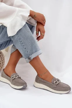 Loafersy Damskie|Mokasyny Damskie Zamszowe><noscript><img width=