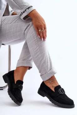 Discount Zamszowe Mokasyny Na Platformie Czarne Jarren Damskie Mokasyny Na Platformie|Mokasyny Damskie Zamszowe