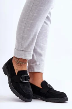 Discount Zamszowe Mokasyny Na Platformie Czarne Jarren Damskie Mokasyny Na Platformie|Mokasyny Damskie Zamszowe