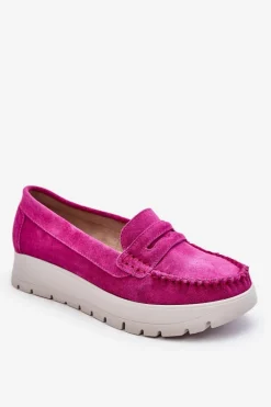 Sale Zamszowe Mokasyny Na Platformie Fuksja Lemar Milana Damskie Mokasyny Na Platformie|Mokasyny Damskie Zamszowe