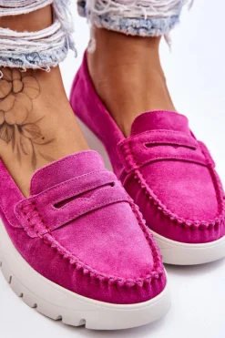 Sale Zamszowe Mokasyny Na Platformie Fuksja Lemar Milana Damskie Mokasyny Na Platformie|Mokasyny Damskie Zamszowe
