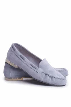 New Buty Sergio Leone Zamszowe Mokasyny Sergio Leone MK722 Niebieskie