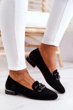 Mokasyny Damskie Zamszowe><noscript><img width=