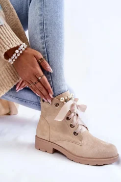 Botki Sznurowane|Botki Zimowe Damskie><noscript><img width=