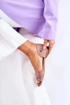 Hot Maciejka Zamszowe Sandały 03615-02 Brązowe