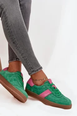 Sneakersy Damskie></noscript>Buty damskie Vinceza Zamszowe Sneakersy Damskie Vinceza 79576 Zielone Zielony