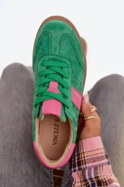 Sneakersy Damskie></noscript>Buty damskie Vinceza Zamszowe Sneakersy Damskie Vinceza 79576 Zielone Zielony