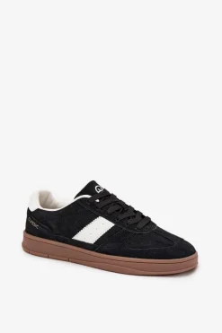 Hot Zamszowe Sneakersy Damskie Vinceza 14029 Czarne Damskie Sneakersy Damskie