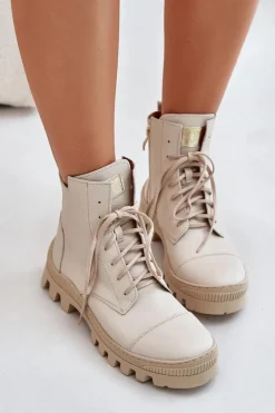 Damskie Trapery|Brązowe I Beżowe Botki><noscript><img width=