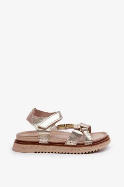 Sandały Płaskie><noscript><img width=