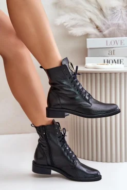 Botki Sznurowane|Botki Płaskie><noscript><img width=