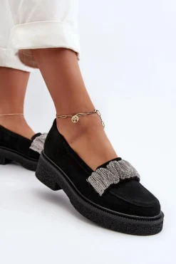 Mokasyny Płaskie|Loafersy Damskie><noscript><img width=