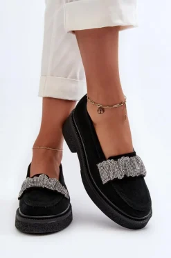 Mokasyny Płaskie|Loafersy Damskie><noscript><img width=