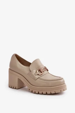 Półbuty Skórzane><noscript><img width=