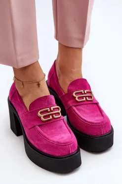 Półbuty Skórzane><noscript><img width=