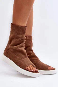 Sandały Z Cholewką|Sandały Płaskie><noscript><img width=