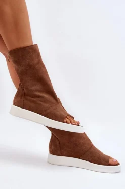 Sandały Z Cholewką|Sandały Płaskie><noscript><img width=