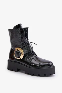 Damskie Trapery|Brązowe I Beżowe Botki><noscript><img width=