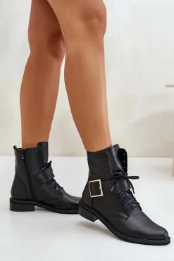 Botki Skórzane|Botki Sznurowane><noscript><img width=