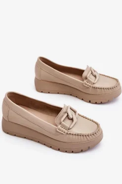 Mokasyny Damskie Skórzane|Mokasyny Na Platformie><noscript><img width=