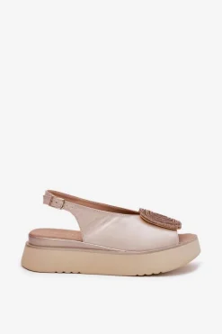 Sandały Płaskie><noscript><img width=