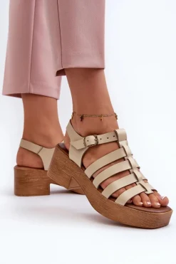 Sandały Na Obcasie><noscript><img width=