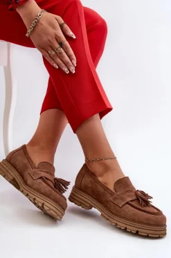 Loafersy Damskie|Mokasyny Płaskie><noscript><img width=