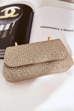 Torebki Kuferki|Kopertówki>Boto Zdobiona Torebka Wizytowa Złota Kariti