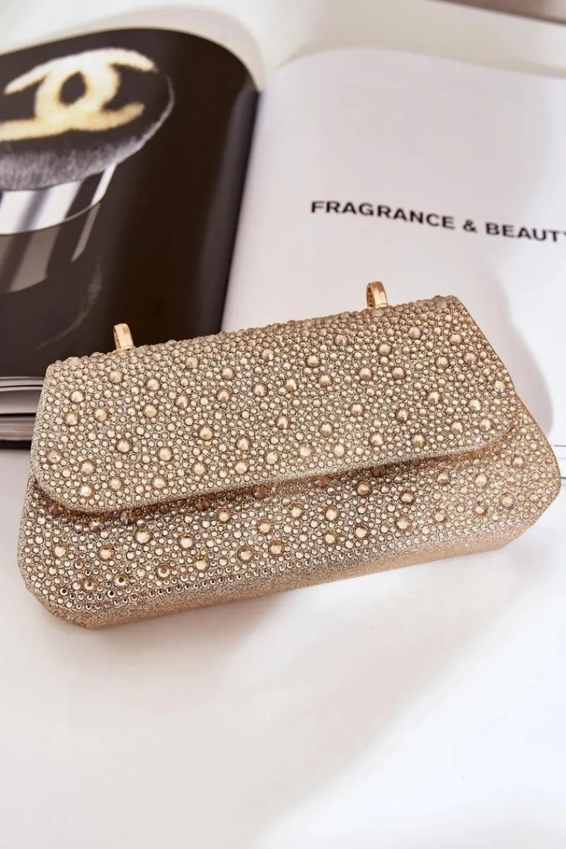 Torebki Kuferki|Kopertówki>Boto Zdobiona Torebka Wizytowa Złota Kariti