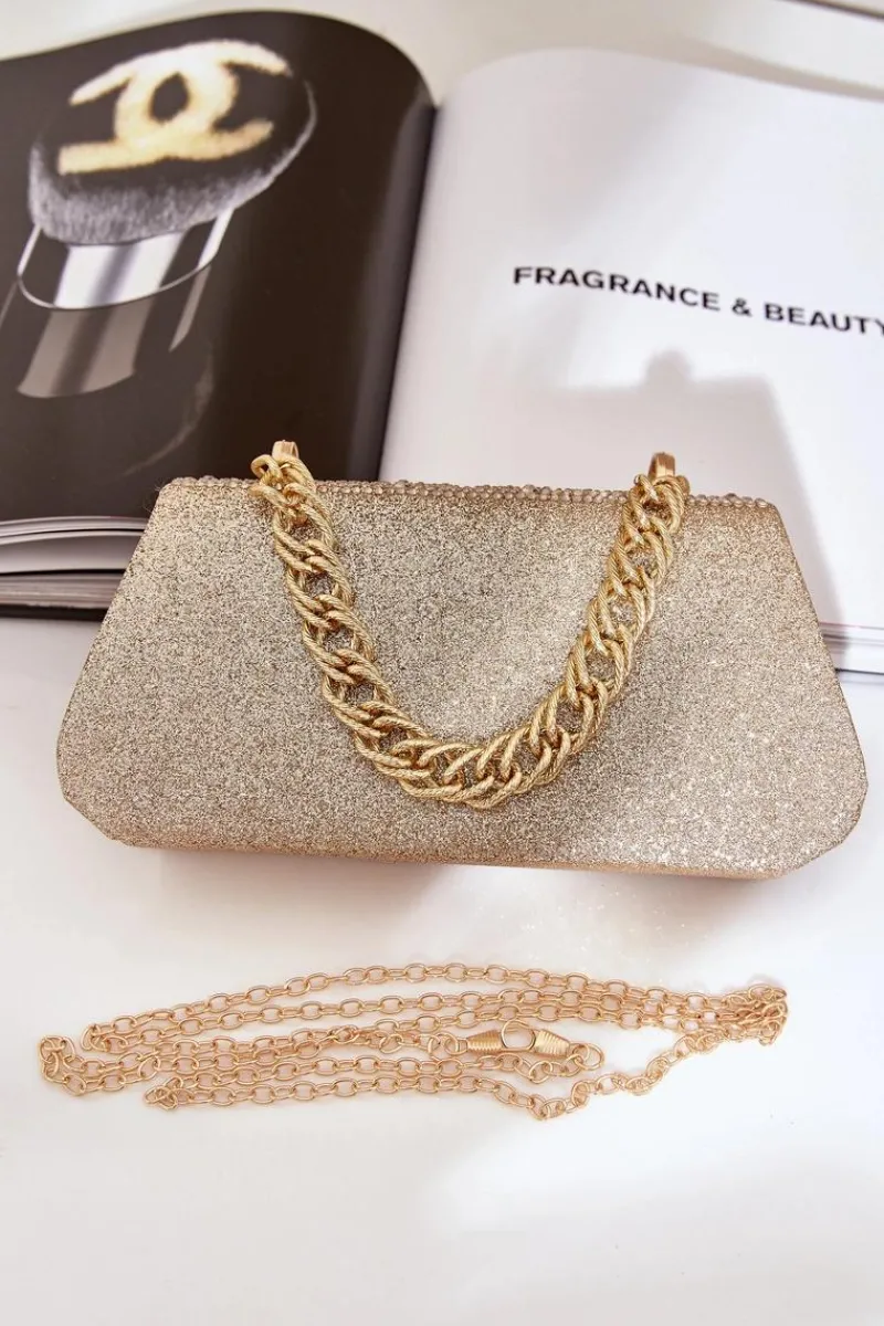 Torebki Kuferki|Kopertówki>Boto Zdobiona Torebka Wizytowa Złota Kariti