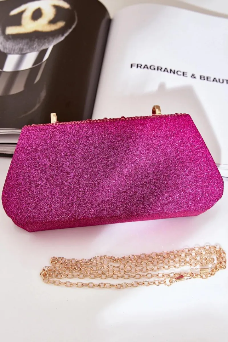 Hot Boto Zdobiona Torebka Wizytowa Fuksja Kariti