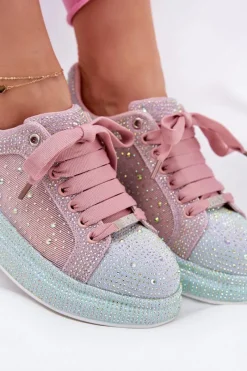 Best GOE Zdobione Sneakersy Na Platformie RR2N4009 Multikolor