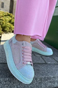 Best GOE Zdobione Sneakersy Na Platformie RR2N4009 Multikolor